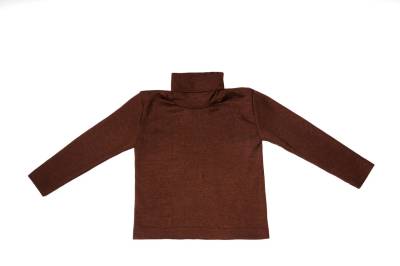 Cosilana Pullover mit Rollkragen aus Wolle/Seide - 25 Braun 152 von Cosilana